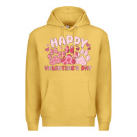 Antique Gold happy valentine's day Premium Hoodie - MaliasSmallBusiness