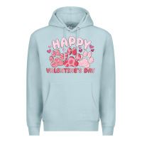 Blue Mist happy valentine's day Premium Hoodie - MaliasSmallBusiness