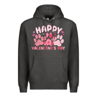 Charcoal Heather happy valentine's day Premium Hoodie - MaliasSmallBusiness