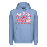Colony Blue happy valentine's day Premium Hoodie - MaliasSmallBusiness