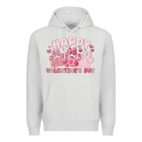 Dove Grey happy valentine's day Premium Hoodie - MaliasSmallBusiness