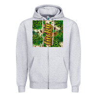 Heather Grey St. Patrick's Day lucky tumbler Zipper Hoodie - Neo Western