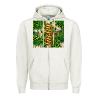 Oatmeal Heather St. Patrick's Day lucky tumbler Zipper Hoodie - Neo Western