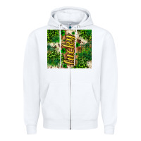 White St. Patrick's Day lucky tumbler Zipper Hoodie - Neo Western