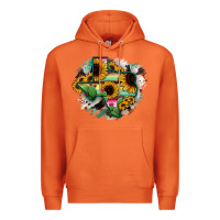 Carrot Texas Map Sunflower Cactus Serape Premium Hoodie - RanaPortraitStore