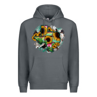 Rock Texas Map Sunflower Cactus Serape Premium Hoodie - RanaPortraitStore
