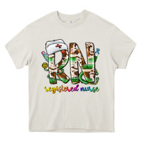 Cream rn registered nurse Heavy Core Tee - CowhideDigitalArt