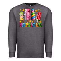 Charcoal Heather popsicle with stars Premium Sweatshirt - AdoDesignShop