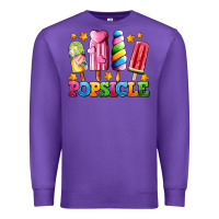 Purple popsicle with stars Premium Sweatshirt - AdoDesignShop