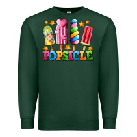 Sports Green popsicle with stars Premium Sweatshirt - AdoDesignShop