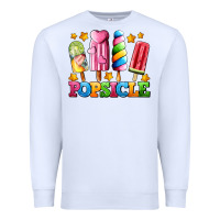 White popsicle with stars Premium Sweatshirt - AdoDesignShop