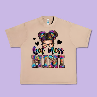 Mess Mini Messy Bun Urban Heavy Tee Designed By Zillion Design Studio