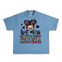 Pebble Blue mess mini messy bun Urban Heavy Tee - Zillion Design Studio