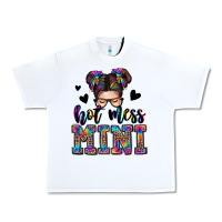 White mess mini messy bun Urban Heavy Tee - Zillion Design Studio