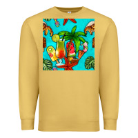 Antique Gold summer drinks and ice cream Premium Sweatshirt - BundleAndBundleShop
