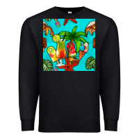 Black summer drinks and ice cream Premium Sweatshirt - BundleAndBundleShop