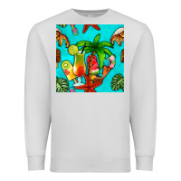 Dove Grey summer drinks and ice cream Premium Sweatshirt - BundleAndBundleShop