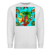Oatmeal Heather summer drinks and ice cream Premium Sweatshirt - BundleAndBundleShop