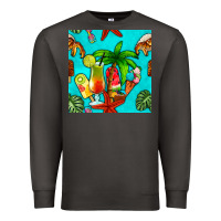 Smoke summer drinks and ice cream Premium Sweatshirt - BundleAndBundleShop