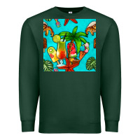 Sports Green summer drinks and ice cream Premium Sweatshirt - BundleAndBundleShop