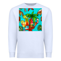 White summer drinks and ice cream Premium Sweatshirt - BundleAndBundleShop