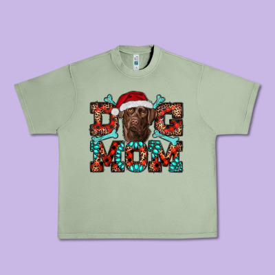 Urban Heavy Tee Christmas Labrador Dog Mom