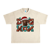 Sandshell Christmas Labrador Dog Mom Urban Heavy Tee - RanaPortraitStore