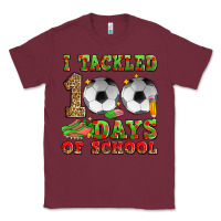 Burgundy i tackled 100 days of school soccer Classic Tee - Zillion Design Studio