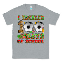 Heather Grey i tackled 100 days of school soccer Classic Tee - Zillion Design Studio