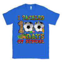 True Royal i tackled 100 days of school soccer Classic Tee - Zillion Design Studio