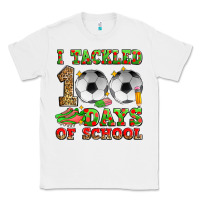 White i tackled 100 days of school soccer Classic Tee - Zillion Design Studio
