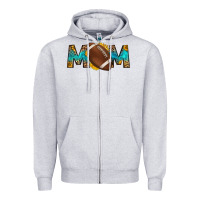 Heather Grey western mom american football Zipper Hoodie - HRA Design Shop