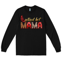 Black retired hot mama Long Sleeve Tee - texasbilliewilder