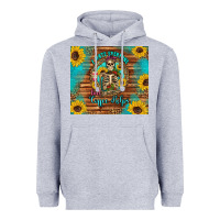 Heather Grey i hate everyone but coffee helps western skeleton coffee sunflowers Heavyweight Hoodie - Artiststas