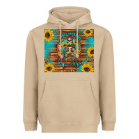 Mushroom i hate everyone but coffee helps western skeleton coffee sunflowers Heavyweight Hoodie - Artiststas
