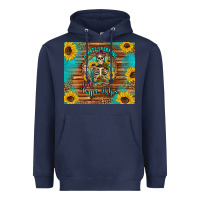 Navy i hate everyone but coffee helps western skeleton coffee sunflowers Heavyweight Hoodie - Artiststas
