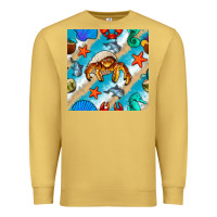 Antique Gold sea animals Premium Sweatshirt - BundleAndBundleShop