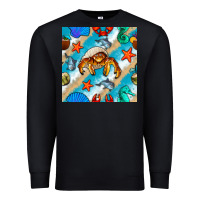 Black sea animals Premium Sweatshirt - BundleAndBundleShop