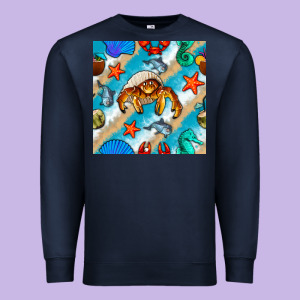 Sea Animals Premium Sweatshirt Designed By Bundleandbundleshop