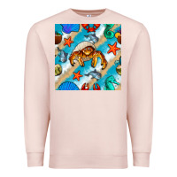 Pale Pink sea animals Premium Sweatshirt - BundleAndBundleShop