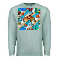 Seafoam sea animals Premium Sweatshirt - BundleAndBundleShop