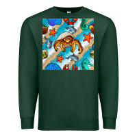 Sports Green sea animals Premium Sweatshirt - BundleAndBundleShop