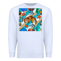 White sea animals Premium Sweatshirt - BundleAndBundleShop