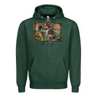 Sports Green rodeo Zipper Hoodie - SublimationCraftShop