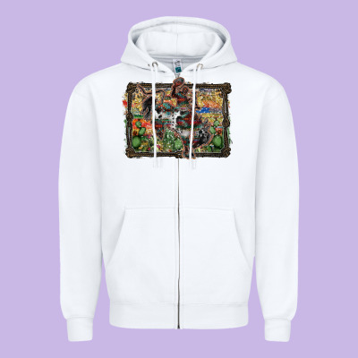 Rodeo Zipper Hoodie Designed By Sublimationcraftshop