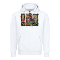 White rodeo Zipper Hoodie - SublimationCraftShop