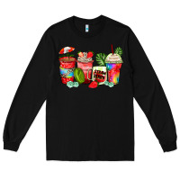 Black strawberry coffee cups Long Sleeve Tee - Zillion Design Studio