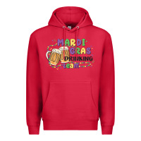 Cardinal mardi gras drinking team Premium Hoodie - MaliasSmallBusiness
