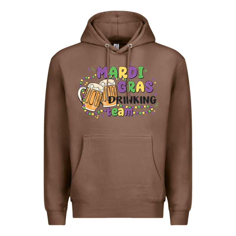 Mardi Gras Drinking Team Premium Hoodie by MaliasSmallBusiness | Teevron