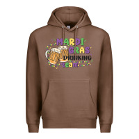 Chestnut mardi gras drinking team Premium Hoodie - MaliasSmallBusiness